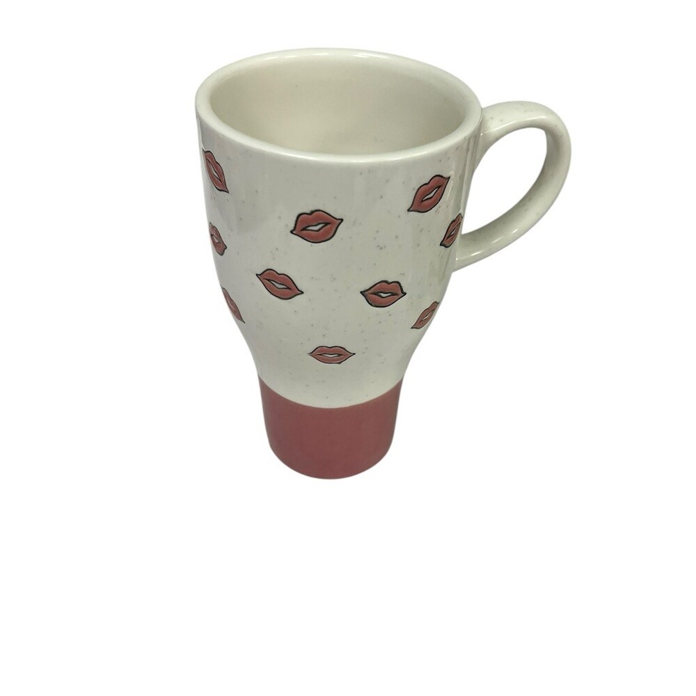 Sheffield Home Coffee Mug Pink and White Kisses